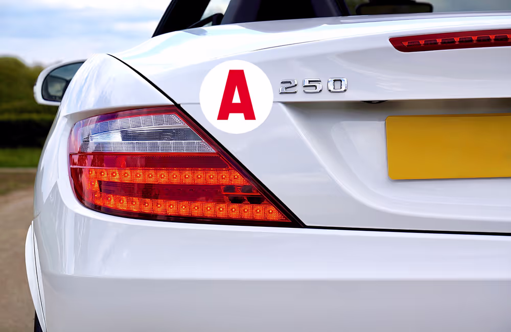 Où placer le A de jeune conducteur sur son véhicule ? Jusqu’à quand ?