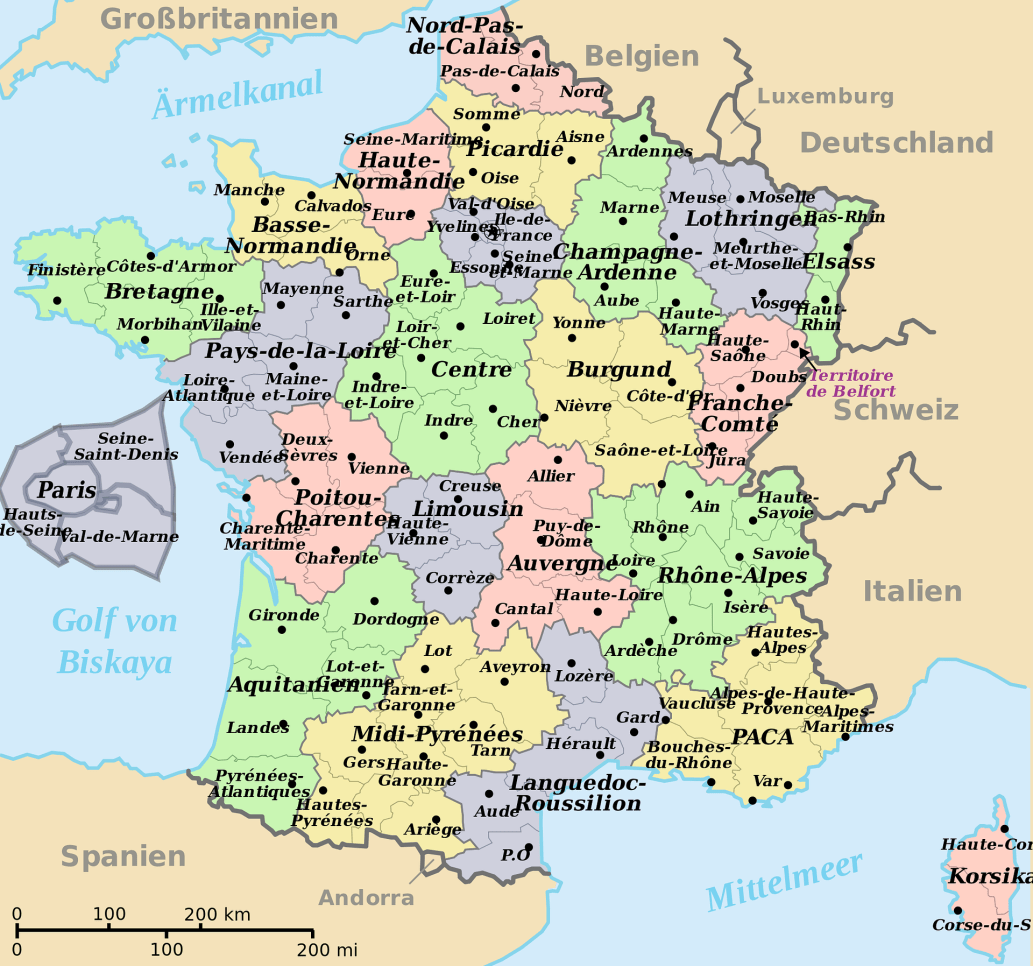 carte de france