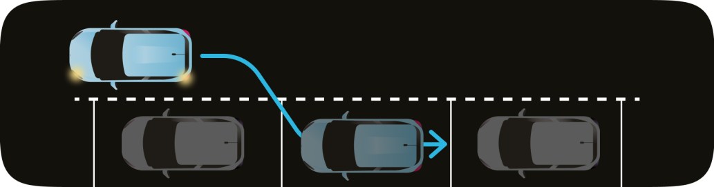 manoeuvre créneau gauche