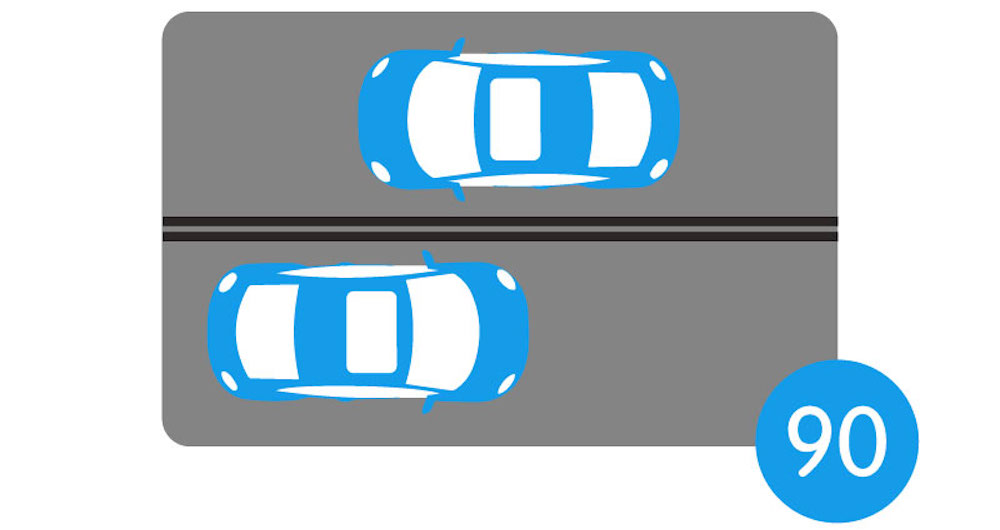 Limitation de la vitesse maintenue à 90 km/h sur les routes avec séparateur central