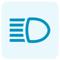 symbole feux de route