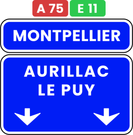 Panneau de confirmation d'affectation des voies