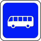 panneau arrêt d'autobus