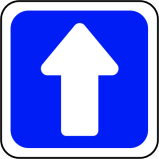 Panneau circulation à sens unique