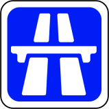 Panneau entrée autoroute