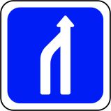 Panneau réduction du nombre de voies