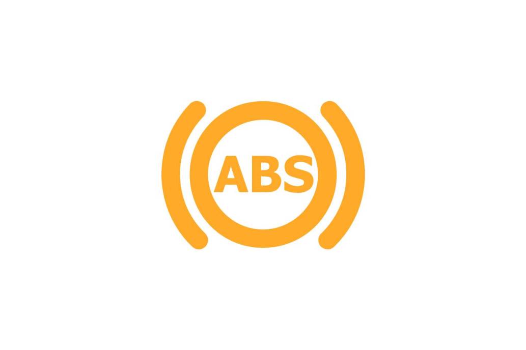 Voyant abs sur le tableau de bord d'une voiture