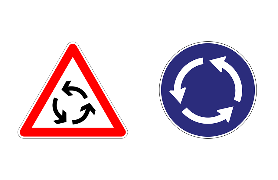difference rond point carrefour sens giratoire