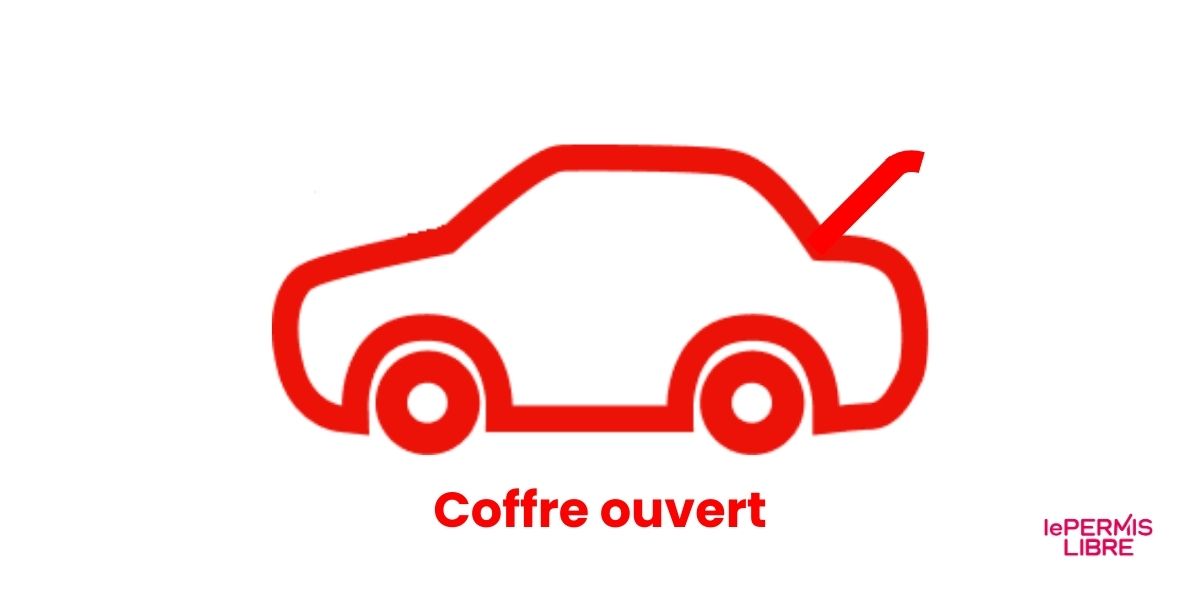 Voyant coffre ouvert