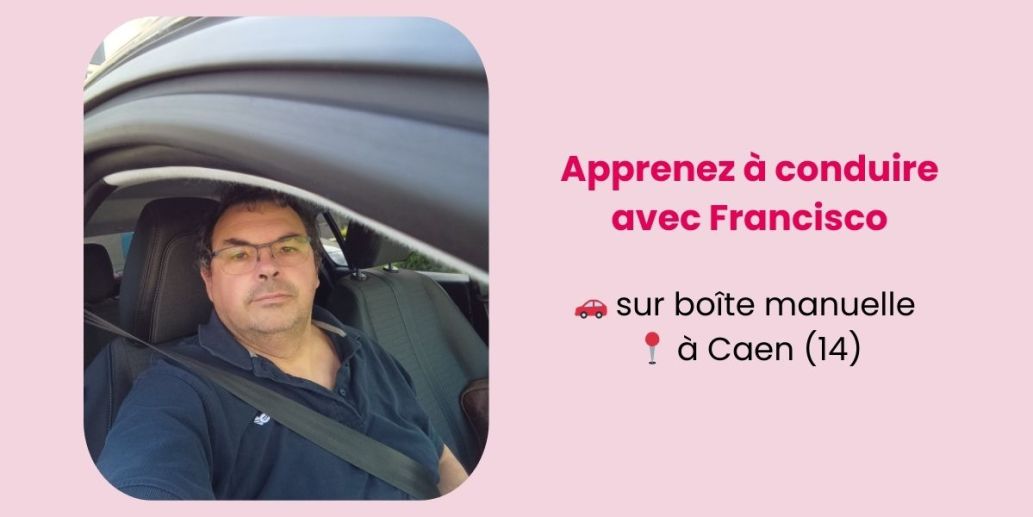 Francisco, enseignant partenaire lePERMISLIBRE à Caen (14)