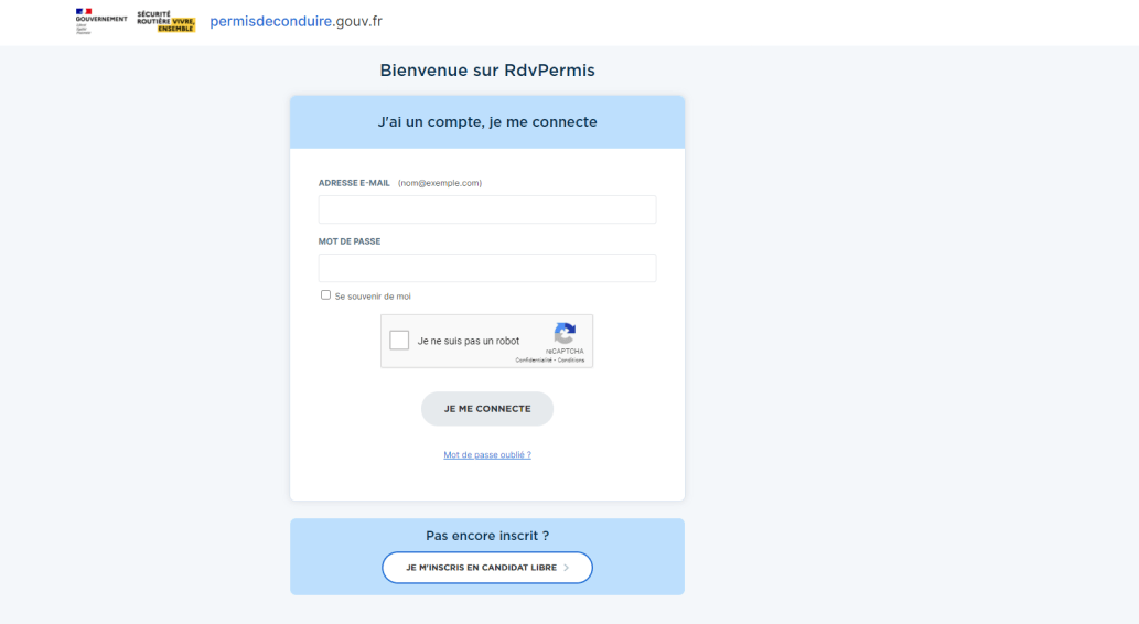 rdv permis