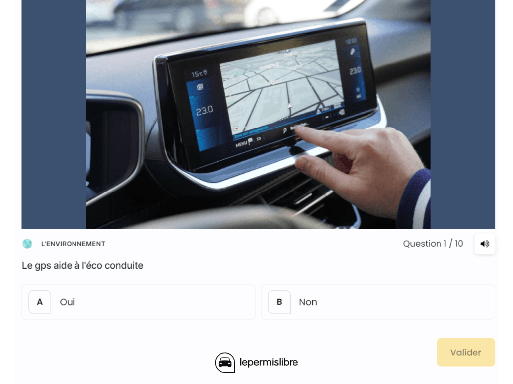 Question code de la route gps