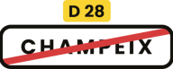 Panneau de sortie d'agglomération