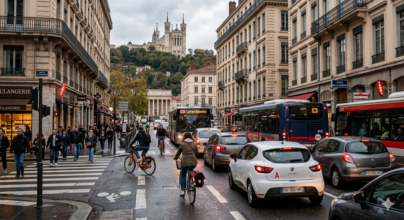 Lyon au volant : les pièges de circulation à éviter absolument lors d'une leçon de conduite